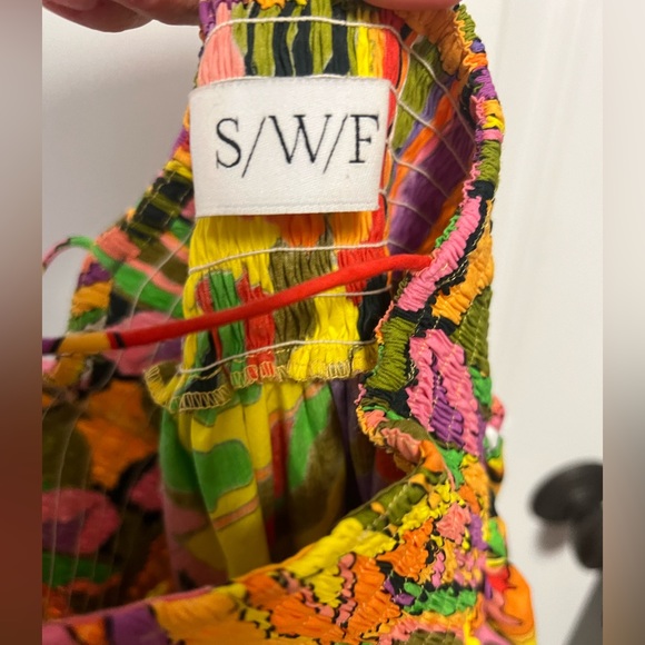 S/W/F birds of paradise A line maxi/midi dress - Picture 6 of 6